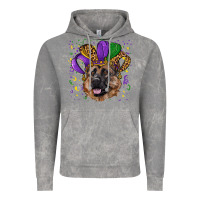 Cloud Rock Mardi gras hat german shepherd Vintage Hoodie - RanaPortraitStore