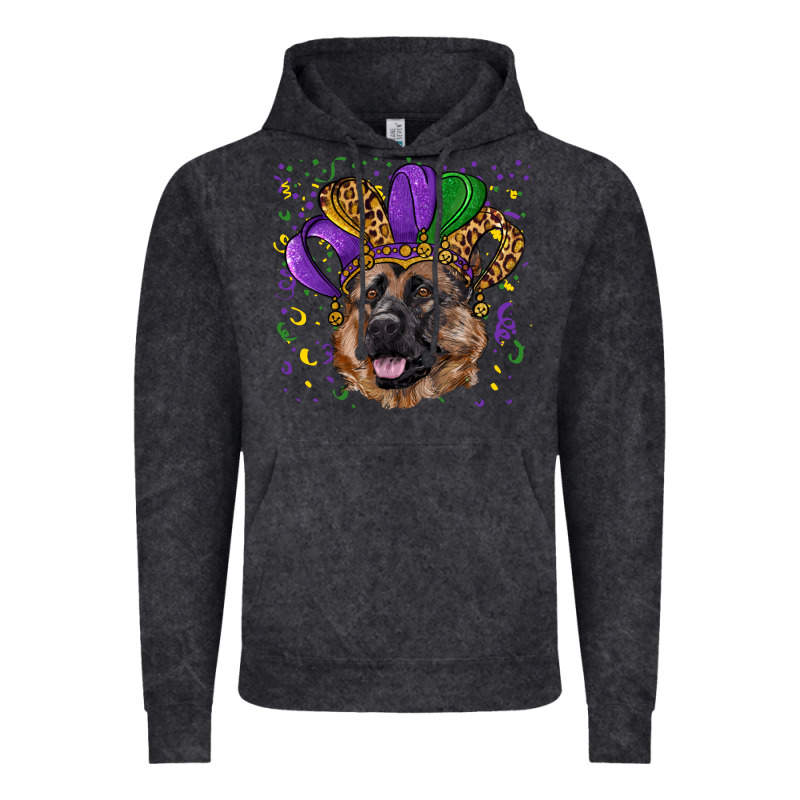 Mardi Gras Hat German Shepherd Vintage Hoodie by RanaPortraitStore | Teevron