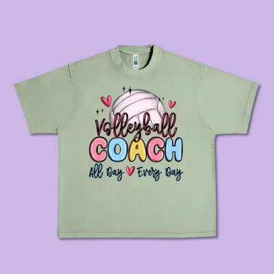 Volleyball Coach All Day Every Day Urban Heavy Tee Designed By Maliassmallbusiness
