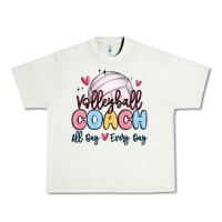 Pistachio volleyball coach all day every day Urban Heavy Tee - MaliasSmallBusiness