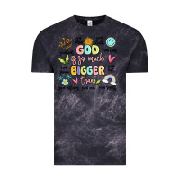 Cloud Black god is so much bigger than malia Vintage Tee - MaliasSmallBusiness