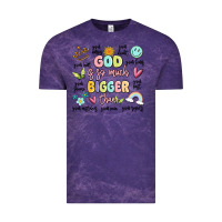 Cloud Purple god is so much bigger than malia Vintage Tee - MaliasSmallBusiness