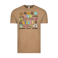 Vintage Coffee god is so much bigger than malia Vintage Tee - MaliasSmallBusiness