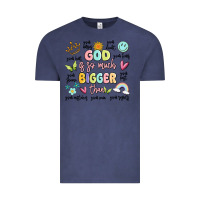 Vintage Denim god is so much bigger than malia Vintage Tee - MaliasSmallBusiness