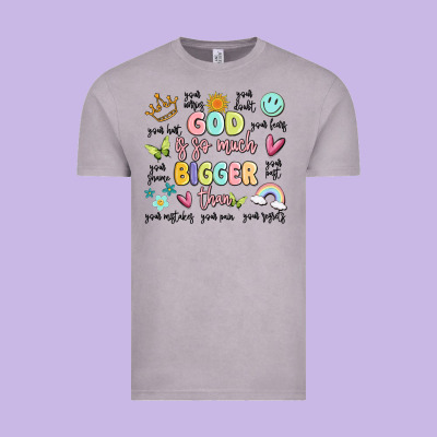 God Is So Much Bigger Than Malia Vintage Tee Designed By Maliassmallbusiness