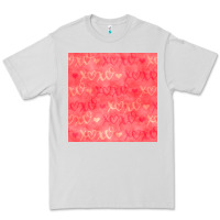 Dove Grey valentines day xoxo seamless pattern Premium Tee - BundleAndBundleShop