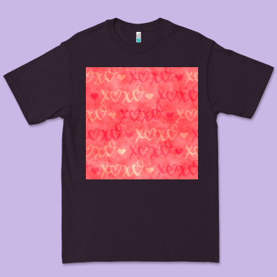 Valentines Day Xoxo Seamless Pattern Premium Tee Designed By Bundleandbundleshop