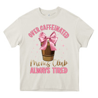 Cream over caffeinated moms club Heavy Core Tee - JahusDesignShop