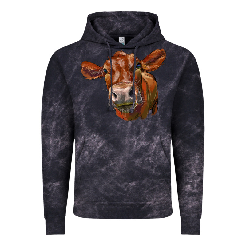 Red Angus Face Vintage Hoodie by LillyAllenDesigns | Teevron