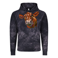 Cloud Black red angus face Vintage Hoodie - LillyAllenDesigns