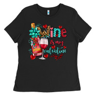 Black wine is my valentine olivia Ladies Tee - OliviaCreatesArt