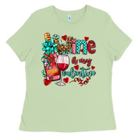 Matcha wine is my valentine olivia Ladies Tee - OliviaCreatesArt