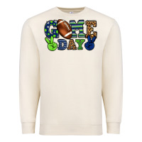 Sandshell Game day green and blue team color Premium Sweatshirt - HowdyJamesFarm