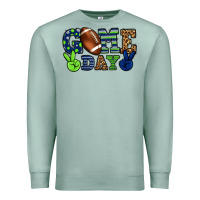 Seafoam Game day green and blue team color Premium Sweatshirt - HowdyJamesFarm
