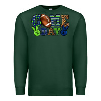 Sports Green Game day green and blue team color Premium Sweatshirt - HowdyJamesFarm