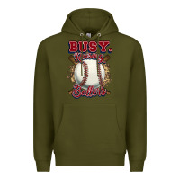 Army Green Busy raising ballers Premium Hoodie - HowdyJamesFarm
