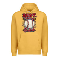Mustard Busy raising ballers Premium Hoodie - HowdyJamesFarm