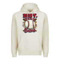 Oatmeal Heather Busy raising ballers Premium Hoodie - HowdyJamesFarm