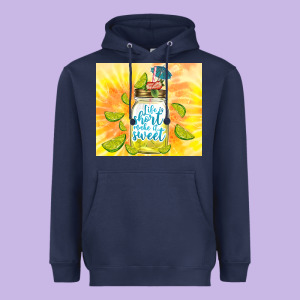 Life Is Short Make It Sweet Heavyweight Hoodie Designed By Tumblerdesignbyshophia