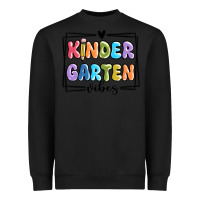 Black kinder garten vibes Heavyweight Sweatshirt - MaliasSmallBusiness