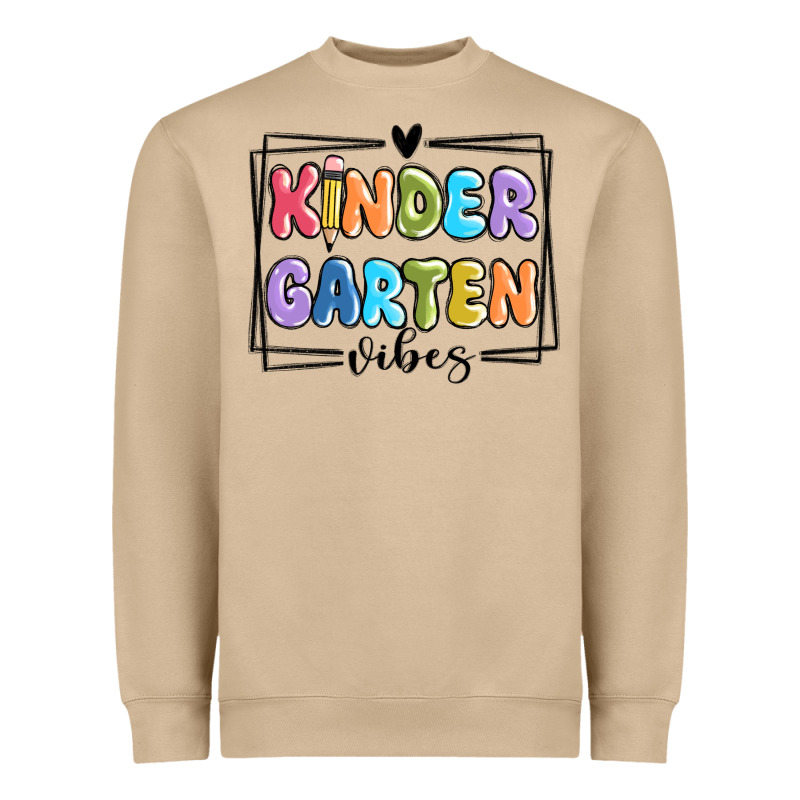 Kinder Garten Vibes Heavyweight Sweatshirt by MaliasSmallBusiness | Teevron