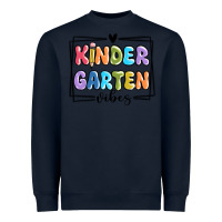 Navy kinder garten vibes Heavyweight Sweatshirt - MaliasSmallBusiness