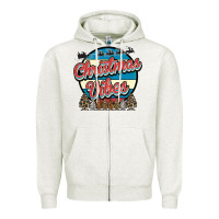 Oatmeal Heather Christmas Vibes Zipper Hoodie - Bettercallsaul