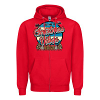 Red Christmas Vibes Zipper Hoodie - Bettercallsaul