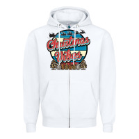 White Christmas Vibes Zipper Hoodie - Bettercallsaul