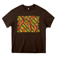 Chocolate Brown mardi gras crawfish background Heavy Core Tee - BarkalooDesign