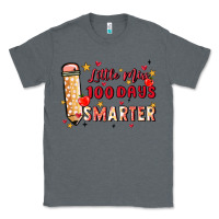 Charcoal Heather little miss 100 days smarter Classic Tee - MaliasSmallBusiness