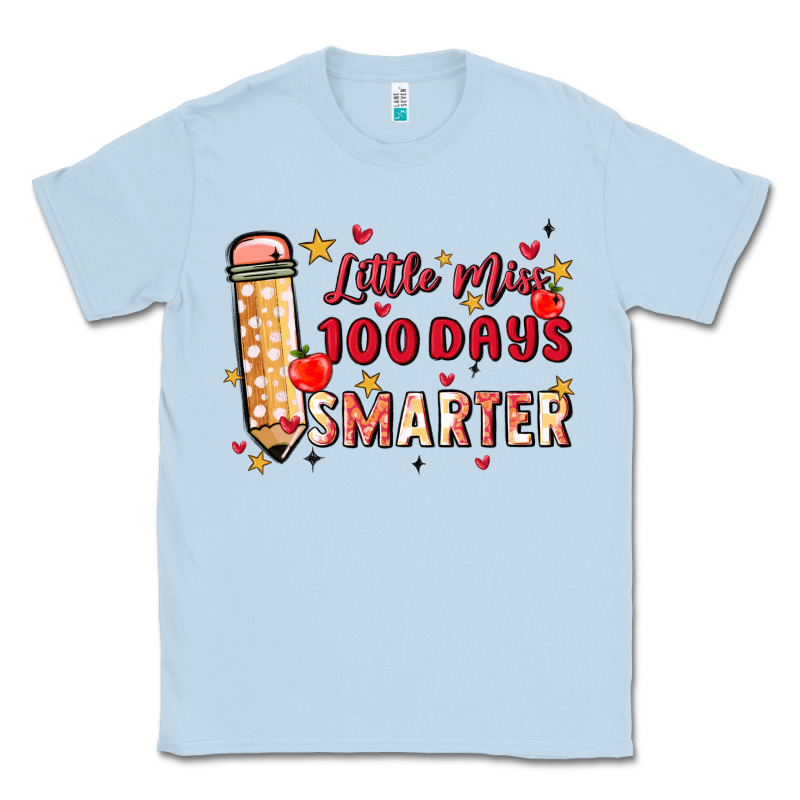 Little Miss 100 Days Smarter Classic Tee by MaliasSmallBusiness | Teevron
