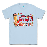 Dusty Blue little miss 100 days smarter Classic Tee - MaliasSmallBusiness