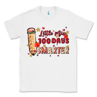 White little miss 100 days smarter Classic Tee - MaliasSmallBusiness