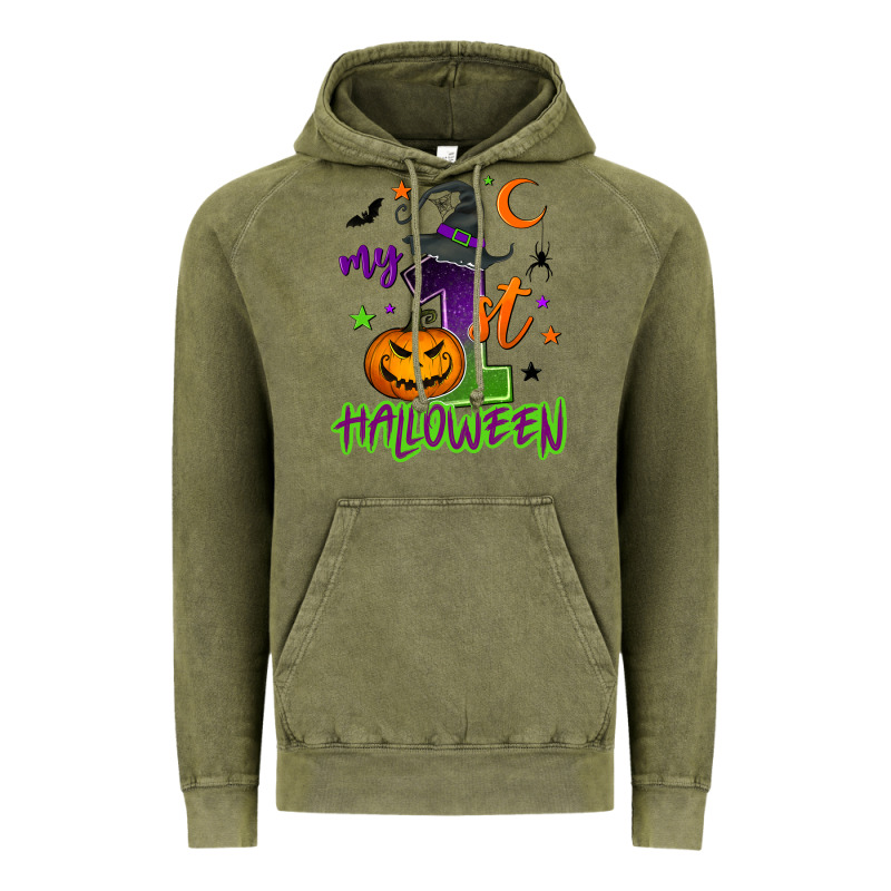My First Halloween Vintage Hoodie by NancyCooperArtShop | Teevron