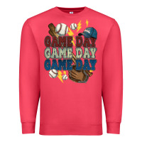 Cardinal Game Day lightning bolt Baseball Premium Sweatshirt - HowdyJamesFarm