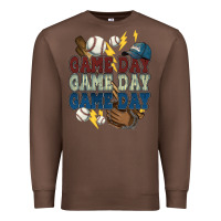 Chestnut Game Day lightning bolt Baseball Premium Sweatshirt - HowdyJamesFarm