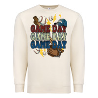 Sandshell Game Day lightning bolt Baseball Premium Sweatshirt - HowdyJamesFarm