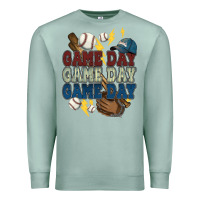 Seafoam Game Day lightning bolt Baseball Premium Sweatshirt - HowdyJamesFarm