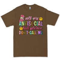Cacao call me antisocial but please don't call me Premium Tee - Artiststas