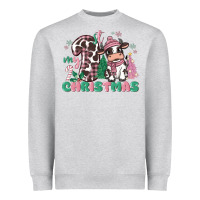Heather Grey my first christmas cow Heavyweight Sweatshirt - MaliasSmallBusiness
