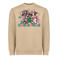 Mushroom my first christmas cow Heavyweight Sweatshirt - MaliasSmallBusiness