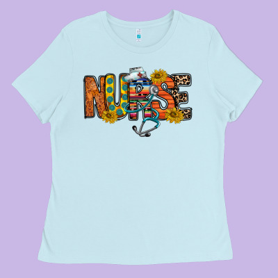 Nurse Western Ladies Tee Designed By Racoondesign