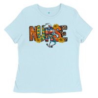 Baby Blue nurse western Ladies Tee - RacoonDesign