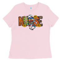 Bubblegum Pink nurse western Ladies Tee - RacoonDesign