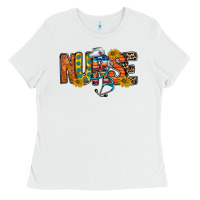 White nurse western Ladies Tee - RacoonDesign