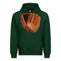 Forest Green baseball glove Urban Hoodie - FaDigitalArtStudio