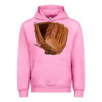 Fuchsia Pink baseball glove Urban Hoodie - FaDigitalArtStudio