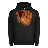 Pigment Black baseball glove Urban Hoodie - FaDigitalArtStudio