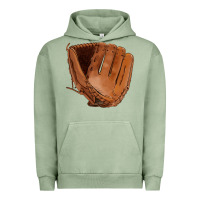 Pigment Oil Green baseball glove Urban Hoodie - FaDigitalArtStudio